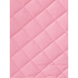 Women's Sleeveless Vest with Zipper Closure - Vibrant Pink Winter Warmth, Stand Collar & Pocket Design, Casual Elegant Solid Color Non-Stretch Fabric for Fall Winter Outdoor Beach Outings, Machine Washable Layering Piece (No Belt, Standard Length)