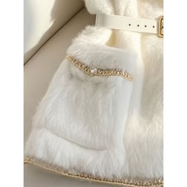 Autumn and Winter Sleeveless Tweed Jacket