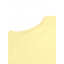 Women's Casual Long Sleeve T-Shirt with Fox & Maple Leaf Geometric Print - Vibrant Orange & Red on Grey, Round Neck, Machine Washable, Spring/Summer Vacation & Casual Attire, Versatile Streetwear, Spring Summer Apparel, Comfortable Fabric