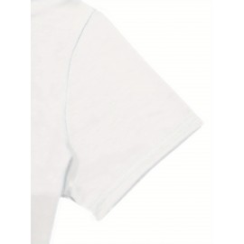 Women'S Casual Sushi Print T-Shirt - Short Sleeve Crew Neck, Vibrant Japanese Food Design, Machine Washable, Perfect for Spring/Summer Outings & Beach Vacations, Beachwear Tshirt | Playful Print Top | Machine Washable Top, Sushi Tshirt