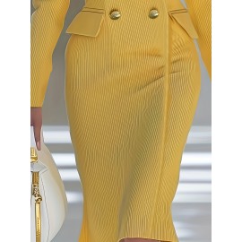 New Women's Fashion Dress - Corduroy Fabric