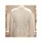 Women's White V-Neck Adjustable Belted Cardigan with Golden Buckle Detail - Soft Long Sleeve Elegant Casual Layering Pullover for Spring and Autumn, Fashionable Weekend Wear